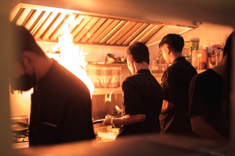 busy kitchen